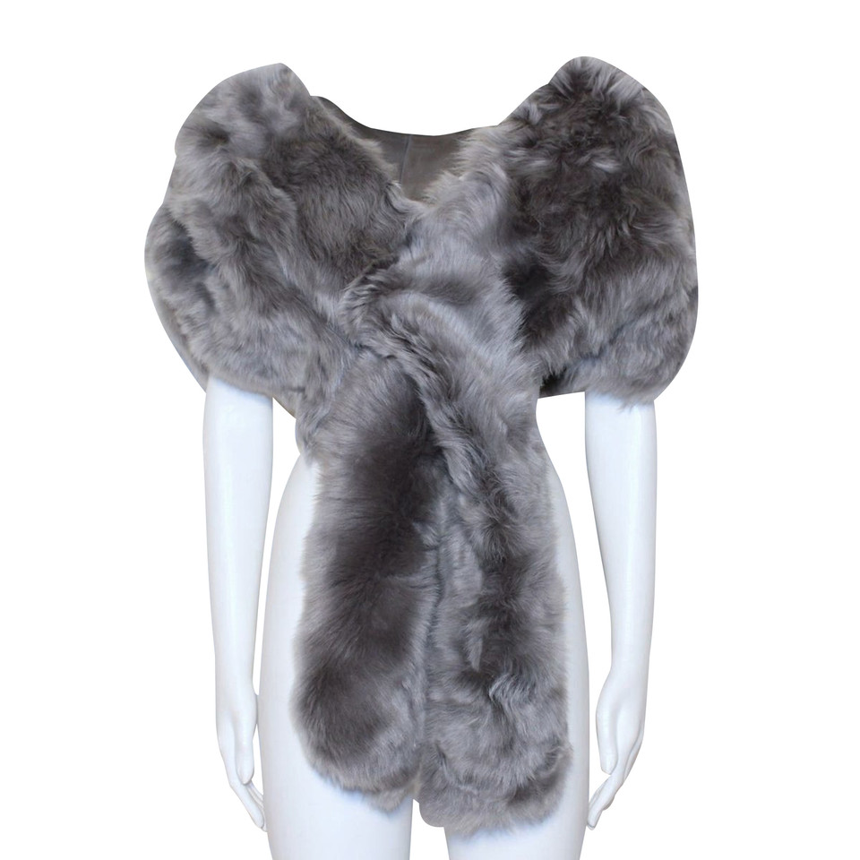 Donna Karan Lamb skin stole