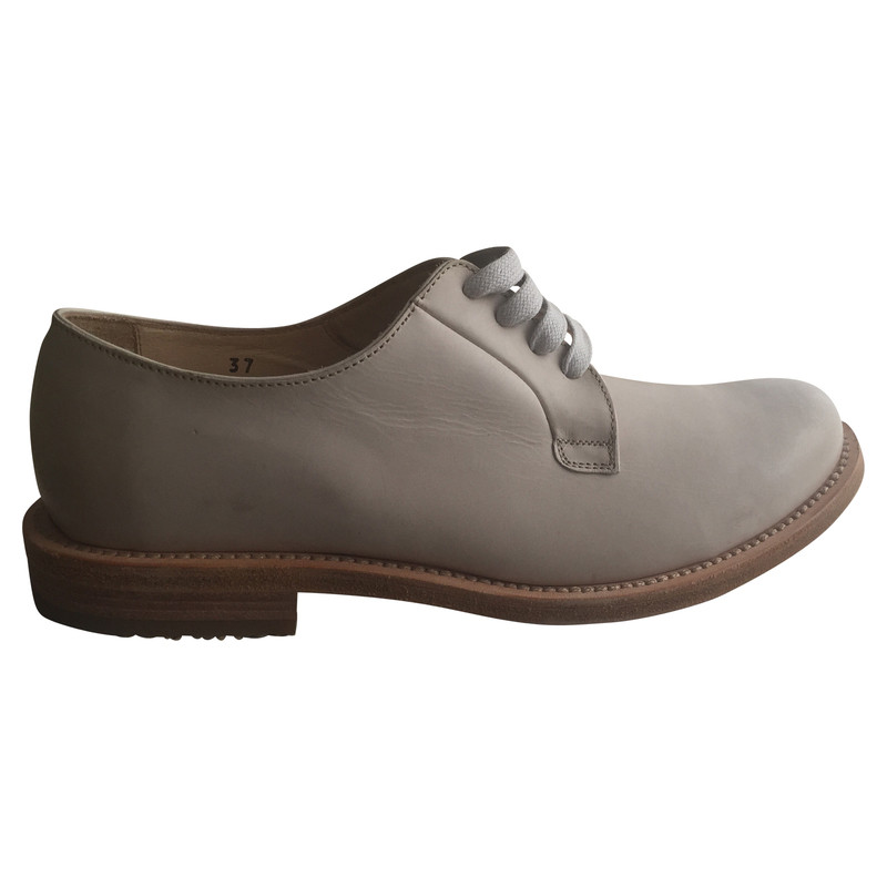 Brunello Cucinelli Lace-up schoen in wit leder