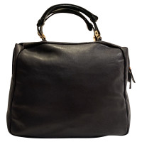 Marni Shoulder bag Leather in Grey