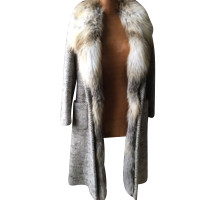 Ermanno Scervino coat with fox fur edges