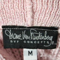 Diane Von Furstenberg Maglione in rosa con fili d'argento