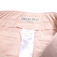 Emilio Pucci Paio di Pantaloni in Cotone in Color carne