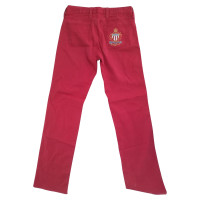 Ralph Lauren Paire de Pantalon en Coton en Rouge