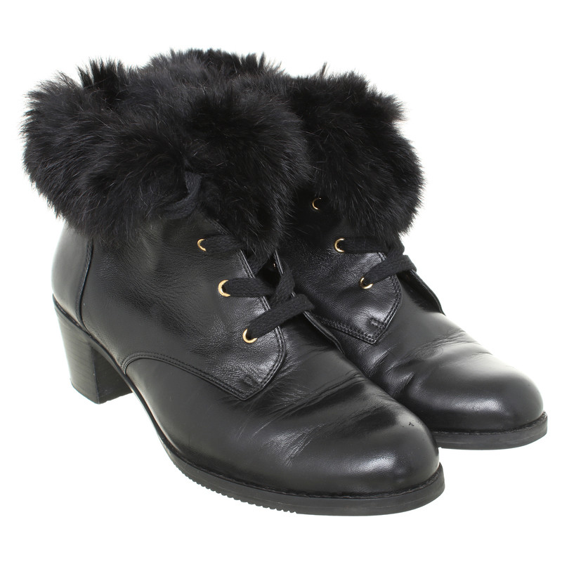 Kat Maconie Ankle boots with fur trim