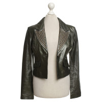 Faith Connexion Leather jacket in green