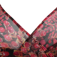 Diane Von Furstenberg Robe en soie « Austin » avec rouge à lèvres Imprimer