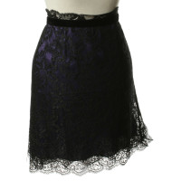 D&G Jupe dentelle noir et violet