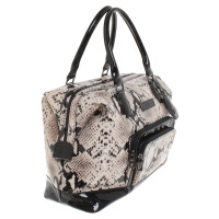 Longchamp Handbag in black / white