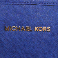 Michael Kors Shopper Leer in Blauw