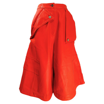 Jacquemus Trousers Leather in Orange