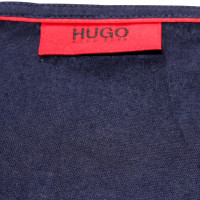 Hugo Boss camicetta di seta blu