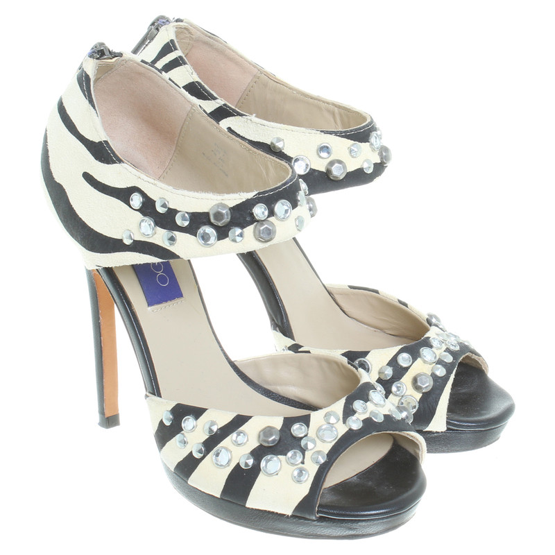 Jimmy Choo For H&M Sandals in Zebra look