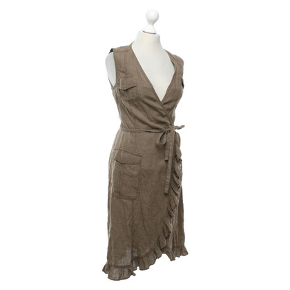 Max Mara Dress Linen in Brown