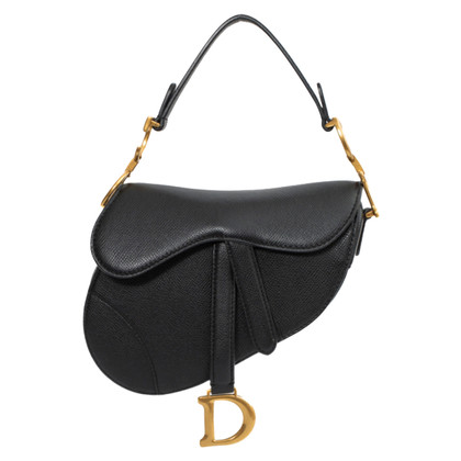 Dior Saddle Bag Leather in Black