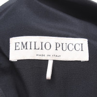 Emilio Pucci Abito in pelle di agnello nero
