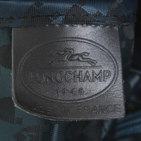 Longchamp Lackleder- Handtasche in Anthrazit