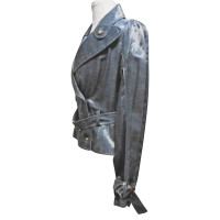 John Galliano Jacket/Coat Viscose in Blue