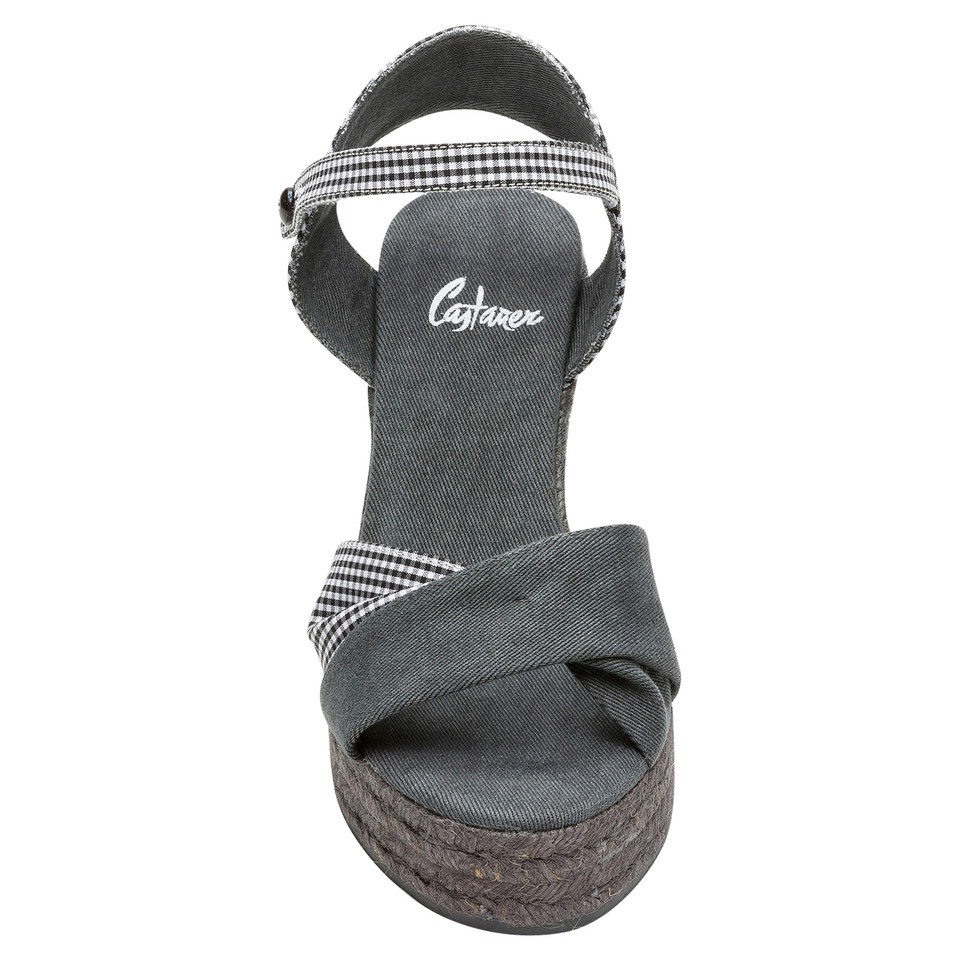 Castañer Wedges Canvas in Grey