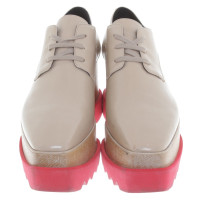Stella McCartney Platform lace-up shoes in beige