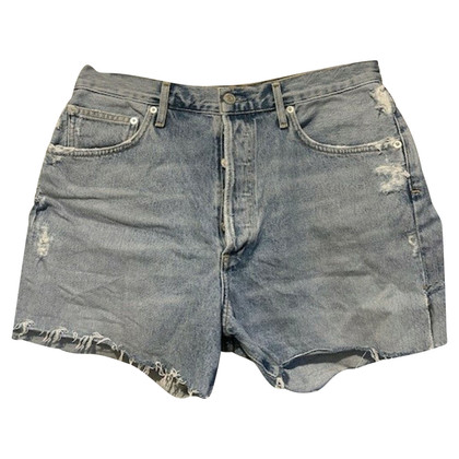 Agolde Shorts Cotton in Blue