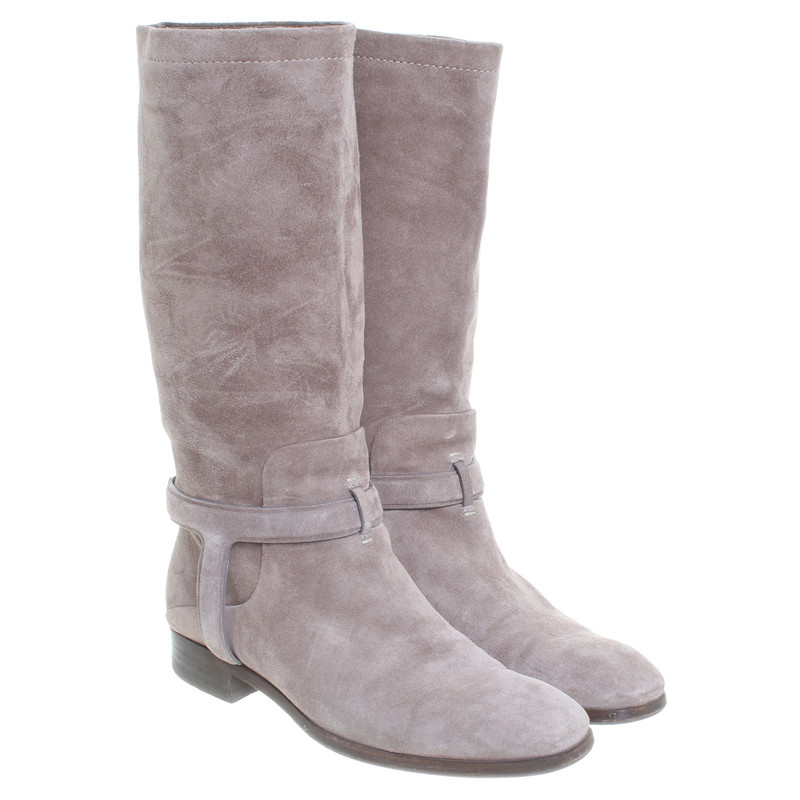 Christian Dior Wildlederstiefel in Beige