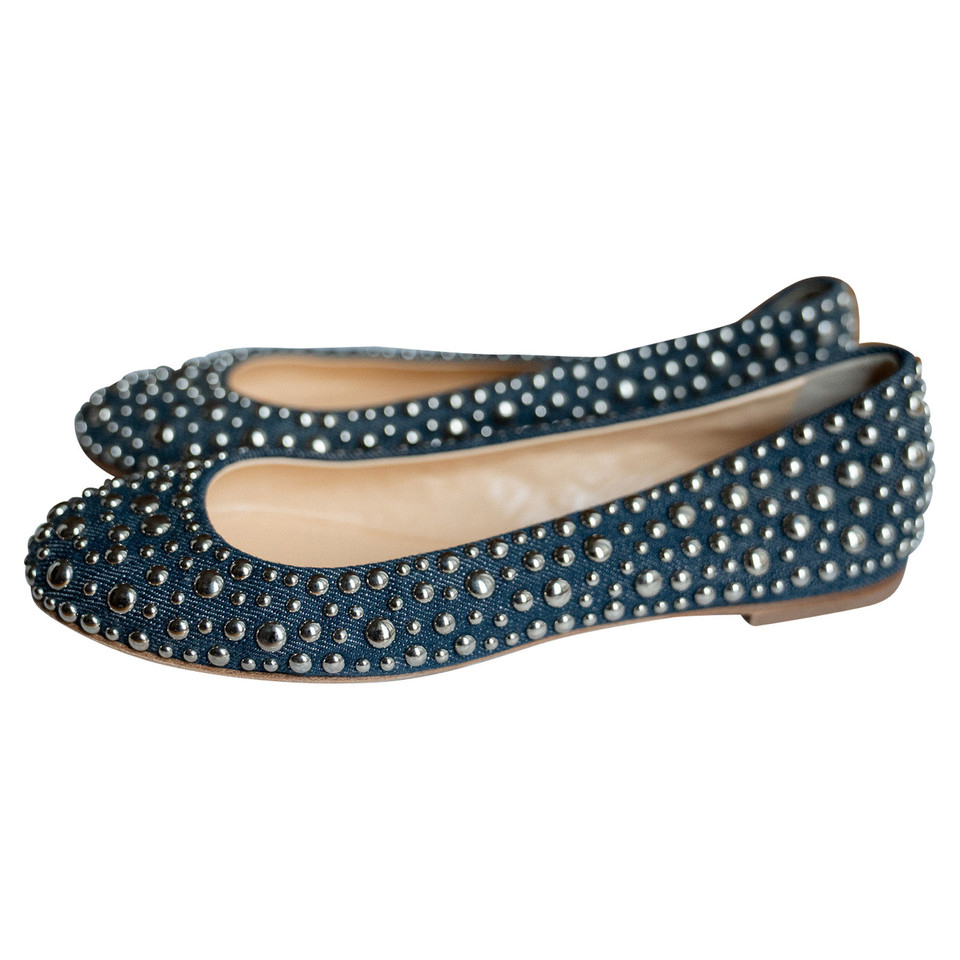 Giuseppe Zanotti Slipper/Ballerinas in Blau