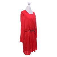 Turnover Dress in red