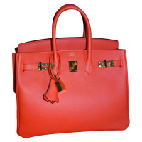 Hermès Birkin Bag 25 en Cuir en Orange