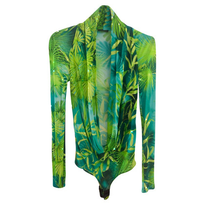 Versace Robe en Soie en Vert