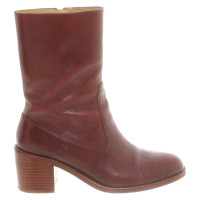 A.P.C. Ankle boots Leather in Bordeaux