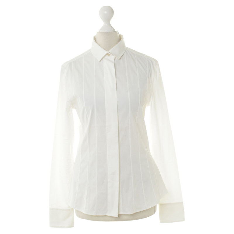 Akris Blouse in off white with tuck