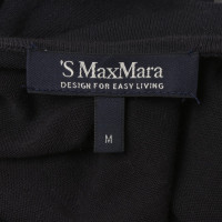 Max Mara Kleid in Schwarz/Weiß