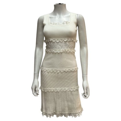 Valentino Garavani Kleid aus Baumwolle in Creme