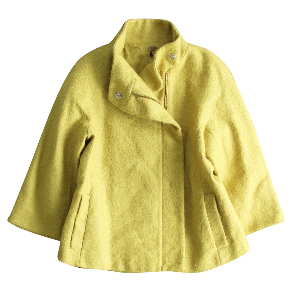 Max & Co Jacket/Coat Wool in Yellow