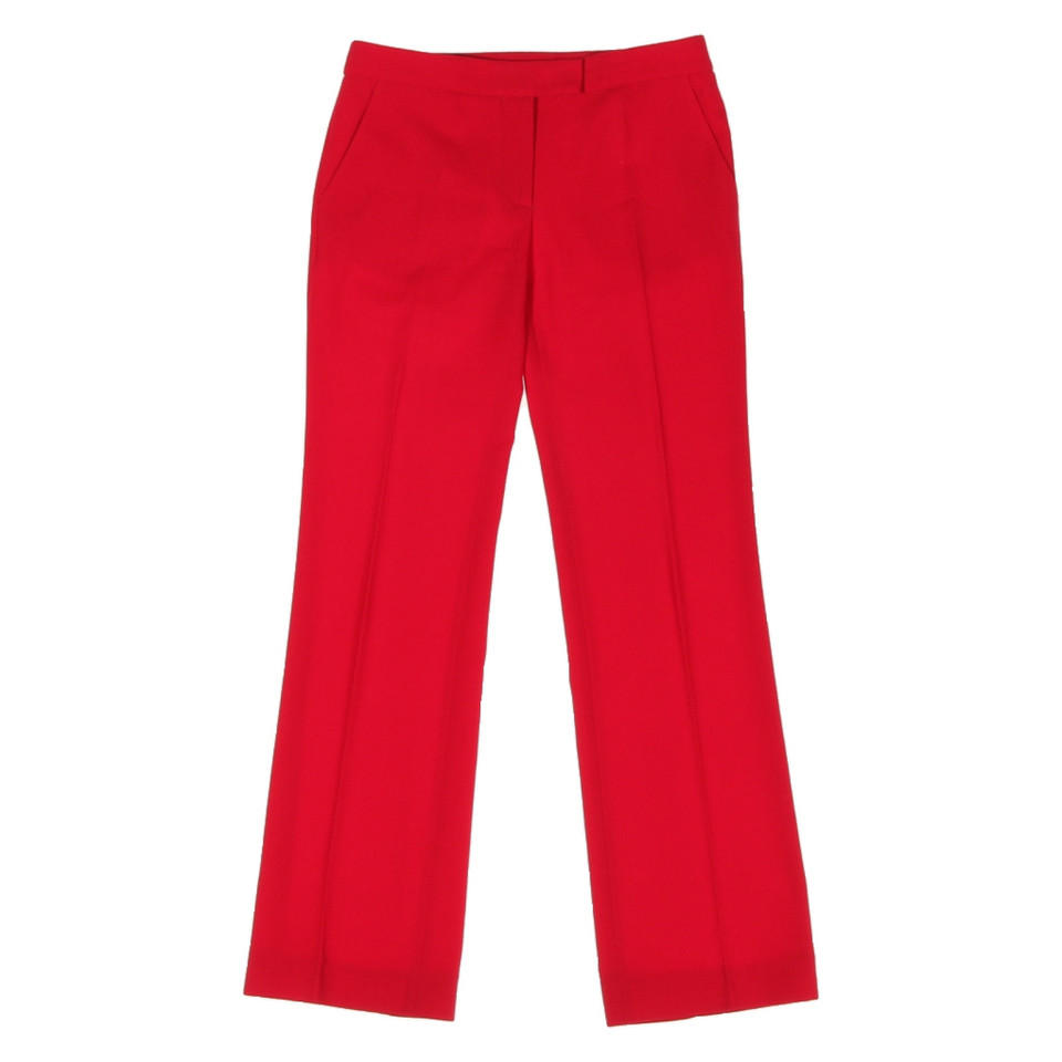 Alexander McQueen Trousers Wool in Red