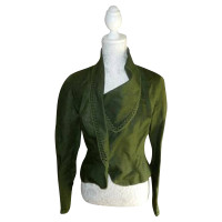 John Galliano Jacket/Coat Linen in Green