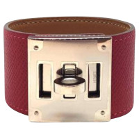 Hermès Bracelet/Wristband Leather in Bordeaux