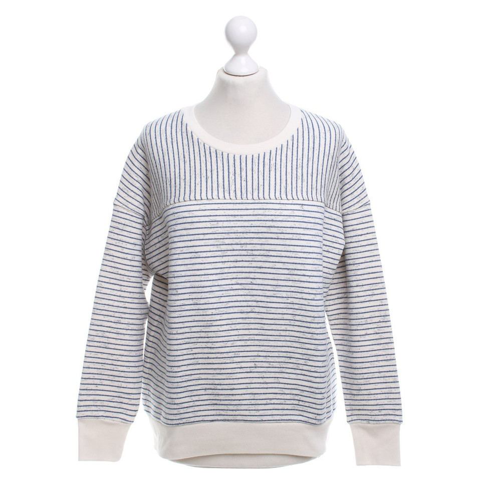 Closed Sweatshirt in white / blue