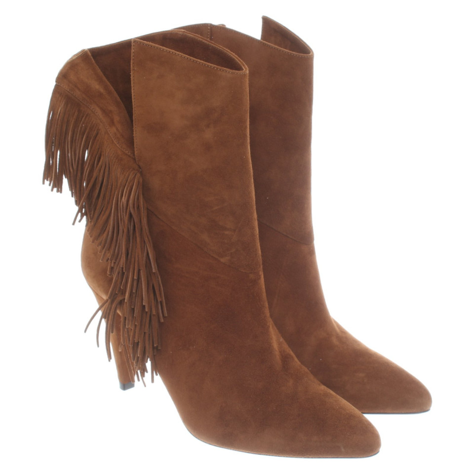 Aquazzura Bottines en Daim en Marron