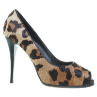 Giuseppe Zanotti Peep-dita dei piedi con fantasia animalier