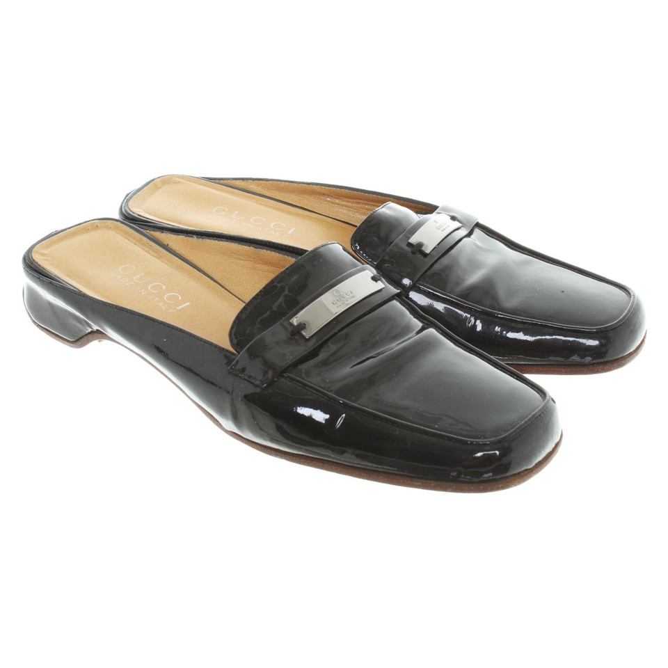 Gucci Patent leather slippers