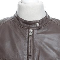 Marc Cain Short jacket made of lamb nappa leather