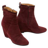 Balenciaga Ankle boots Suede in Bordeaux