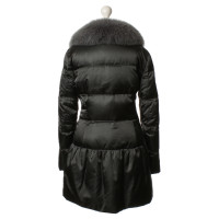 Prada Quilted coat with fur collar