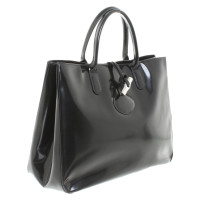 Longchamp Handtasche Roseau  aus Leder in Schwarz