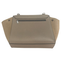 Céline Trapeze Medium Leer in Beige