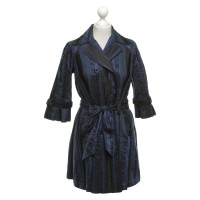 Diane Von Furstenberg Coat "Kaimi" in blue / black