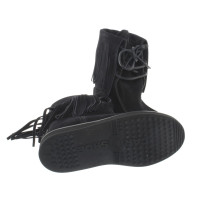 Car Shoe Black leather boot