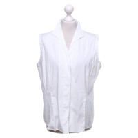 Van Laack Mouwloze blouse in wit