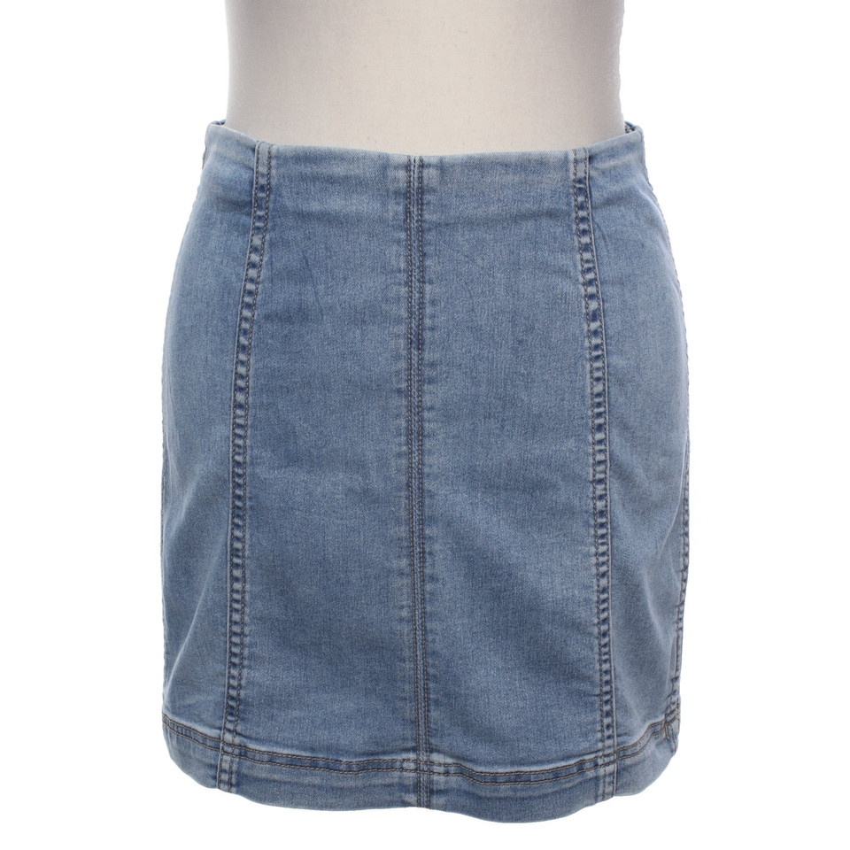 Free People Rok in Blauw